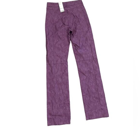 I.AM.GIA Saros Straight Leg Purple Faux Leather Pants NWT S - Picture 4 of 9